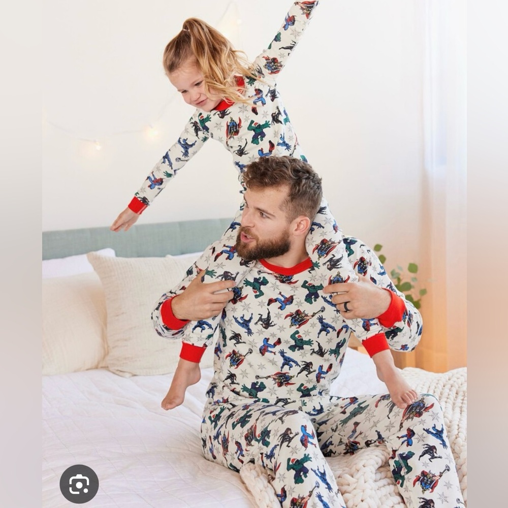 Hanna Andersson Marvel Avengers Holiday-Adult Unisex Flannel Pajama Pants